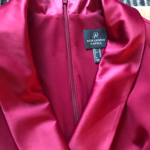 Red Tuxedo Jumpsuit Adrianna Papell - Picture 8 of 8